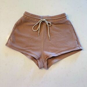 White Fox Boutique Mocha Lounge Shorts XS
